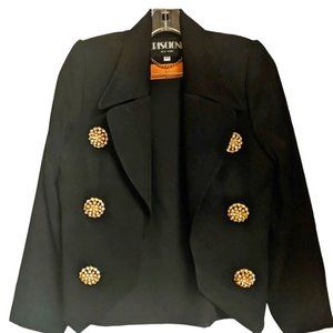 NEVER WORN Vintage 80s 90s Criscione New York Ornate Evening Jacket & Skirt Set